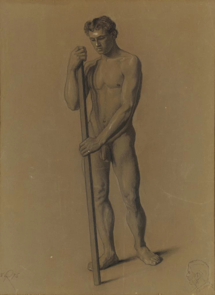 Studio della figura maschile, 1875 1